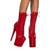 Cizme cu Toc Înalt de 20cm Până la Genunchi Stiletto Mărimi Mari Europene & Americane pentru Pole Dance & Scenă Club