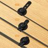 3Pcs Silicone Cable Tie Adjustable Self-adhesive Earphone Phone Charger Computer Power Cord Bundling Strap Reusable Wire Management Organizer Wrap