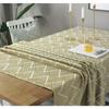 2pcs/lot New jacquard tablecloth geometric wave pattern tablecloth waterproof tablecloth rectangular cover towel