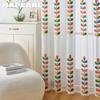 1PC NAPEARL White Tulle Modern Rural Style Embroidered Colorful Sheer Curtaint Window Drape for Living Room Bedroom Home Decor