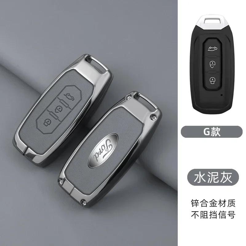 

Car Sticker 2026 Ford New 2025 Hot Zinc Alloy Car 3 Buttons Key Case Cover Protector Shell For Ford Territory 2019 2020 2021 202