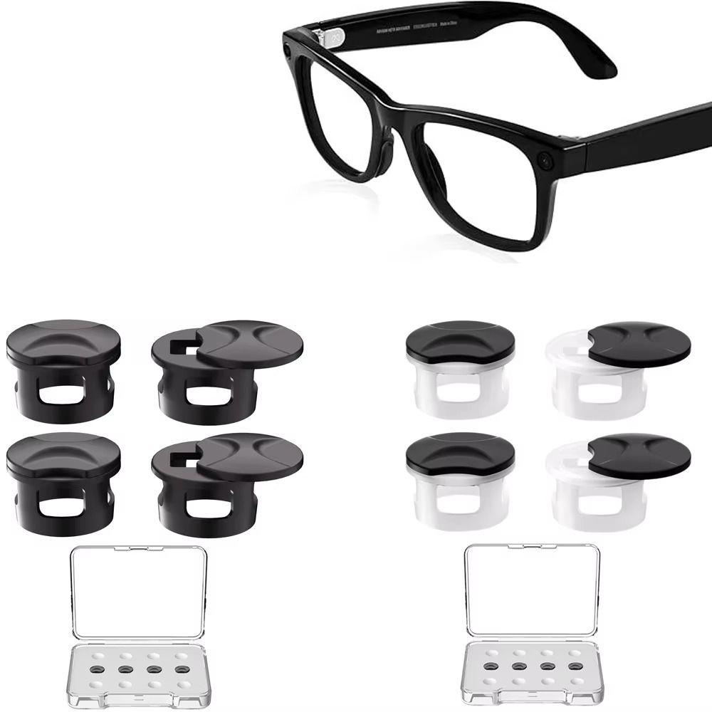 2/4Pcs Dust-proof Camera Lens Protect Cover Adjustable Light Shielding Sticker  Bright Environment