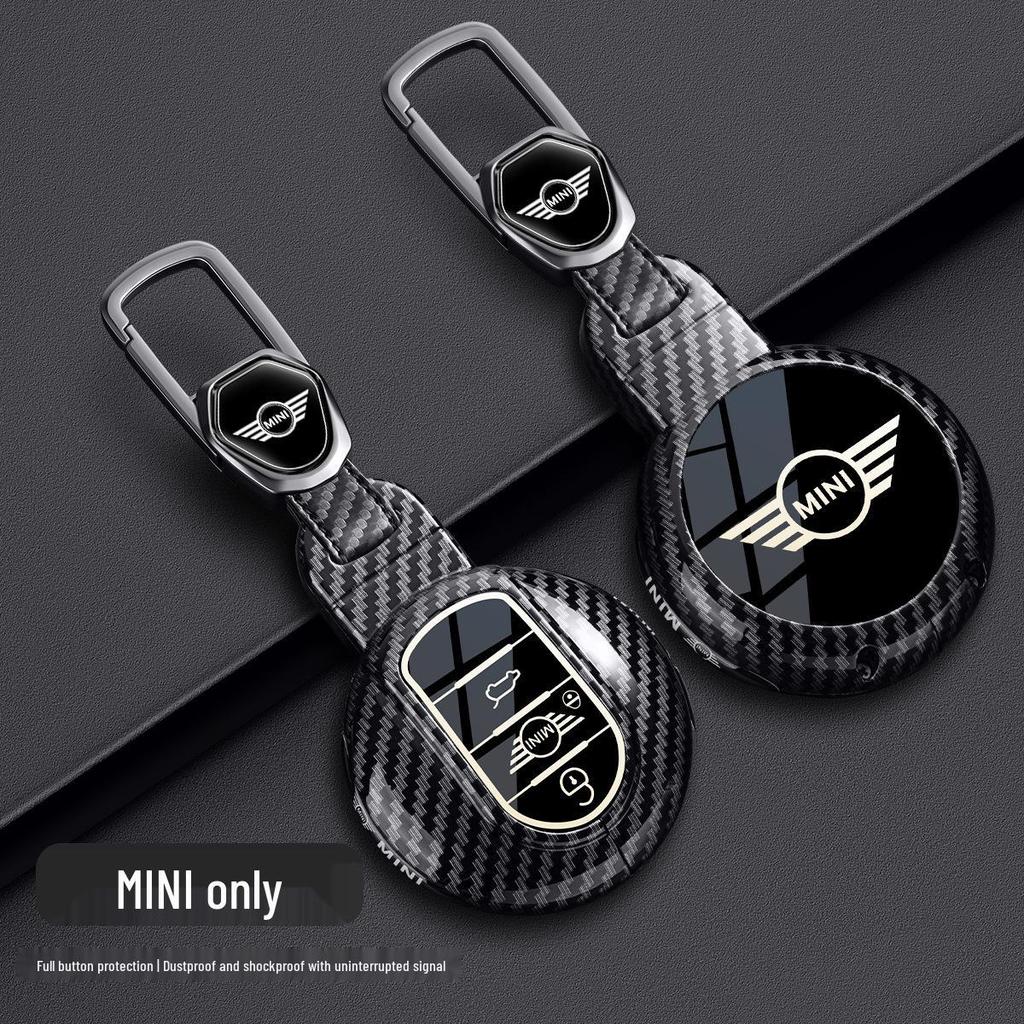 BMW Mini Key Case for Countryman and Cooper (Models F54, F55, F56, F60) - Carbon Fiber Metal Shell