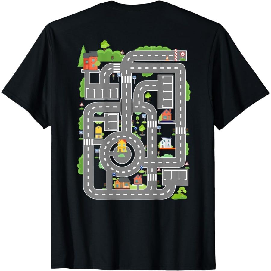 Eledvb Play Cars On Dads Back Shirt Funny Kids and Fathers Play T-Shirt XXXXXL разноцветный
