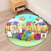 Numberblocks Printed Round Rug Carpet Chair Rug Area Rug Entryway Doormats,for Office Chair Living Room Bedroom Kitchen Room.