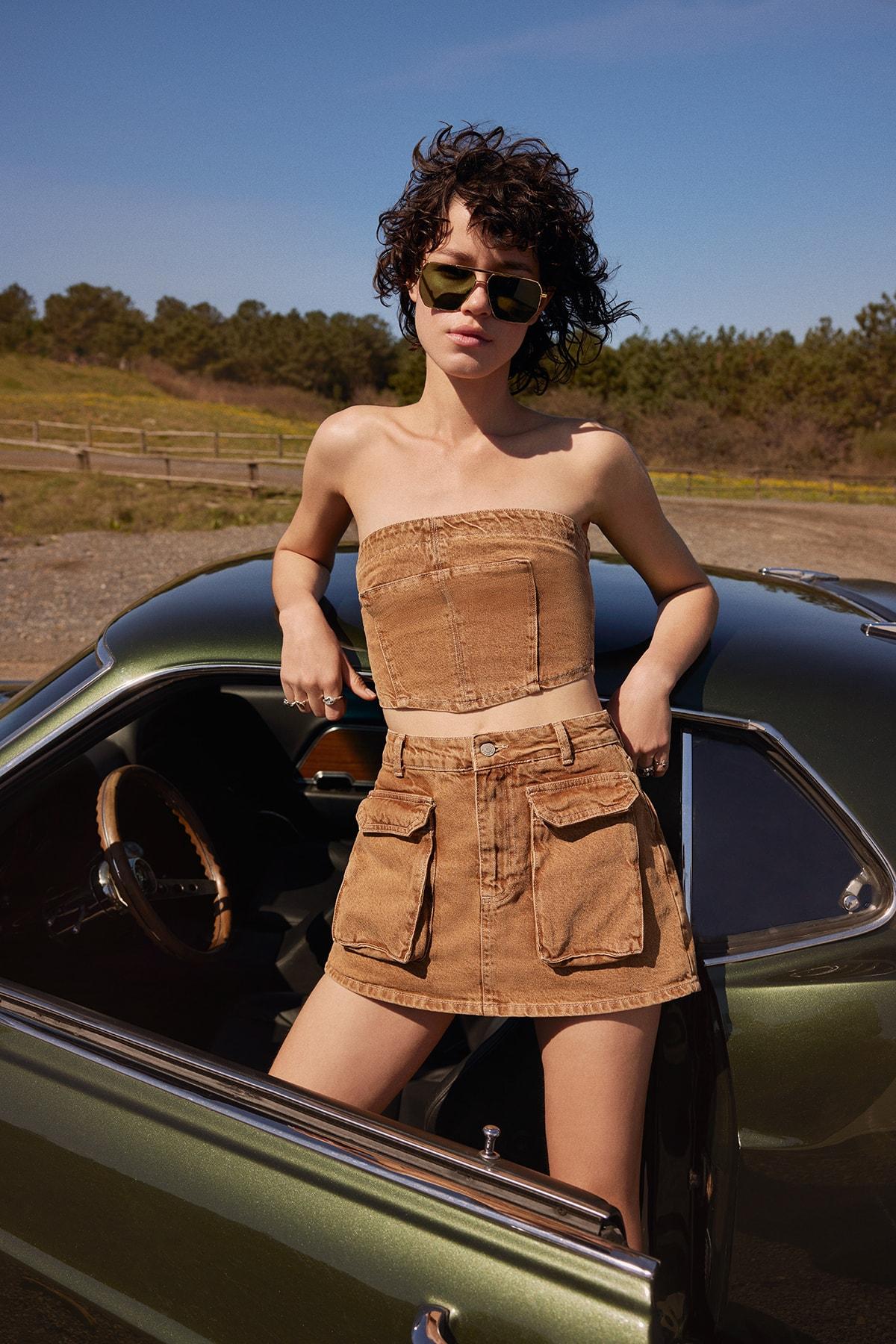 

Шорты - Коричневый - Высокая талия