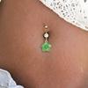 Ingemark Böhmischer Edelstahl Bauchnabelpiercing Ring Körperschmuck für Frauen Süße Bunte Blume Bauchnabelpiercing Ringe Neu
