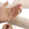 1 Roll DIY Cotton Thread Natural Material Soft Touch Cuttable Good Strength No Odor Binding Anti-break Crocheting