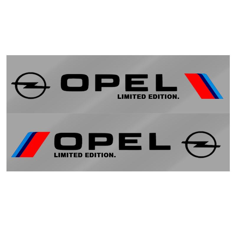 

2 шт. Автомобильные 3D наклейки Авто Боковая часть кузова Спортивные наклейки Декали Автоаксессуары Для Opel Crossland Crossland-X Mokka Combo Cascada Monza чёрный