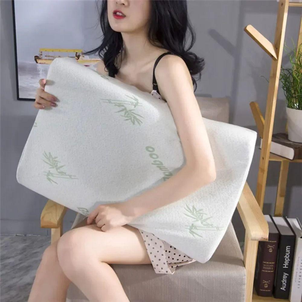 Rebound Bamboo Memory Pillow Neck Support Memory Cotton Pillow Sleeping Pillow  Adult