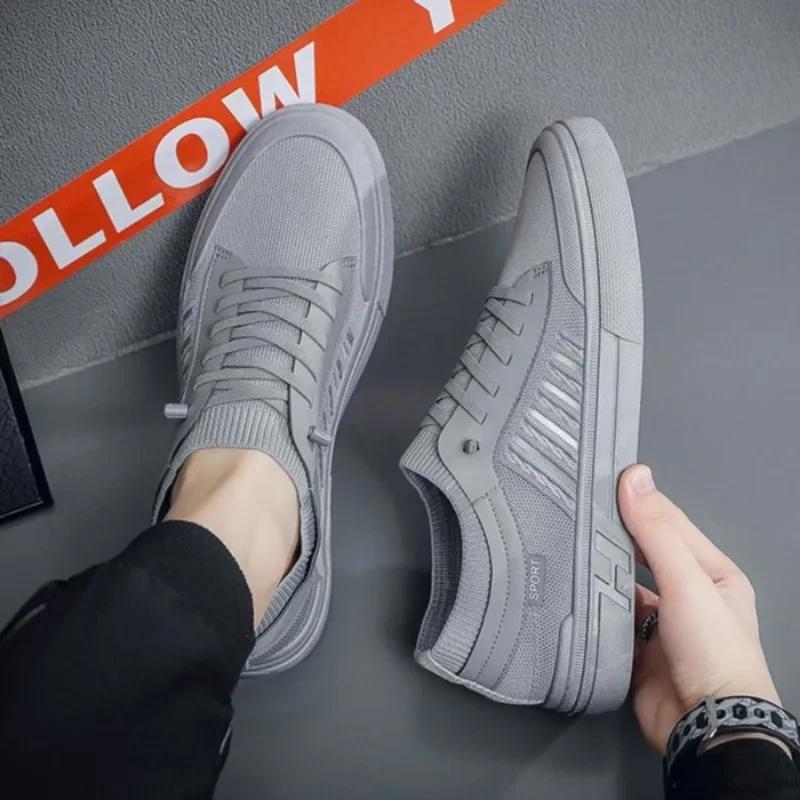Sommer Herrenschuhe Atmungsaktiver Mesh Canvas Schuh Leichte Walking Flats Komfort Lässige Sneaker für Herren Slipper