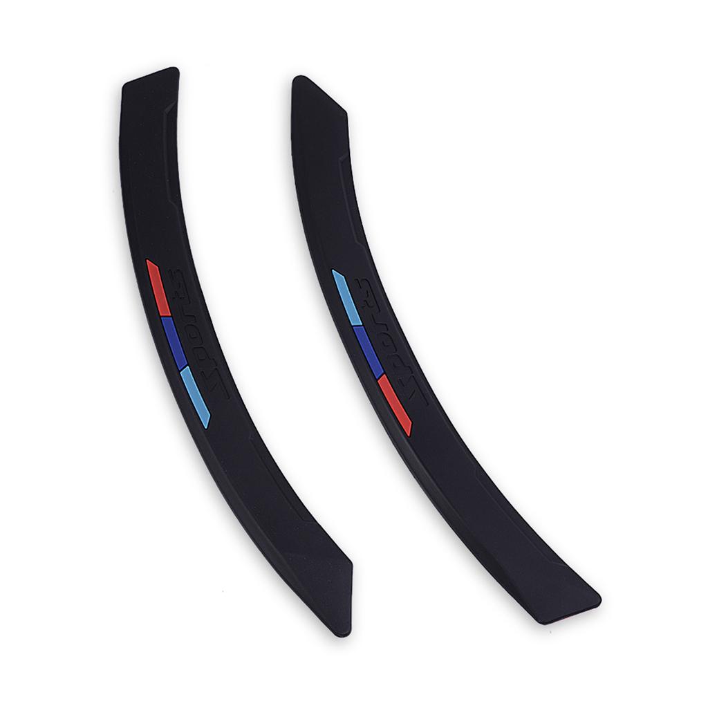 AWP1 runmade Universal Car Front Rear Bumper Sport Protector Corner Guard Rubber Strips Side Bumper Protection Guard Anti-Scratch Pad