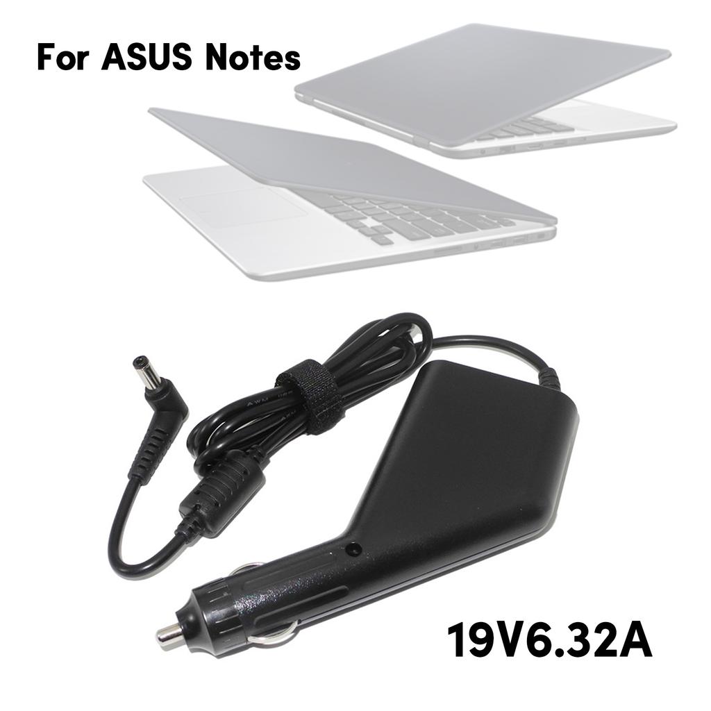 Nabíječka do auta pro notebook 19V 6.32A 120W Přenosný napájecí zdroj pro notebooky Asus FX50J FX63V 5.5x2.5MM