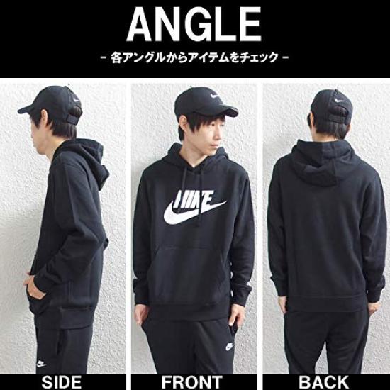 Nike BB GX Klubb Pullover Størrelse M Herre Genser, Svart/Hvit,