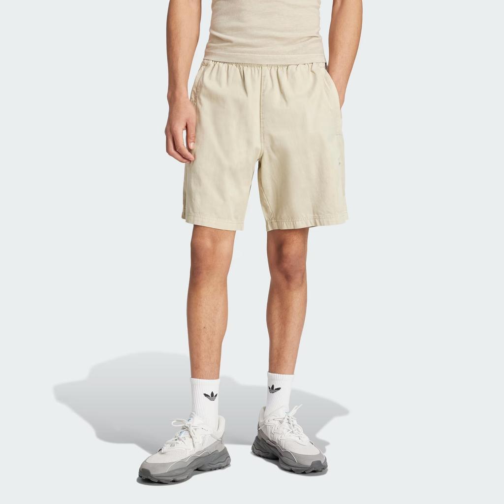 Adidas Originals Trefoil Essentials+ Dye Woven Shorts Men Bottoms Beige IS1733