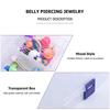 110-Piece Mixed Color Piercing Jewelry Set: Acrylic Tongue, Nose, Eyebrow, and Lip Studs