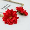 10pcs Satin Dahlia Artificial Flowers Fake Flower DIY Garland Bouquet Silk Chrysanthemum Dahlia Mix Color Brooch Accessories