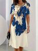 New Summer Mid-length Dress 3D Printed Design Casual for Outings and Parties