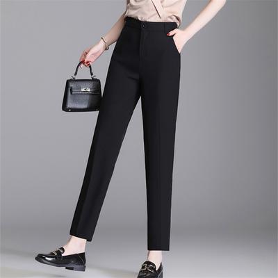 Moda Wiosna Jesień 2022 Nowy Koreański styl Modne Eleganckie Haremki z Wysokim Stanem na Harajuku Codzienne Damskie Spodnie Proste