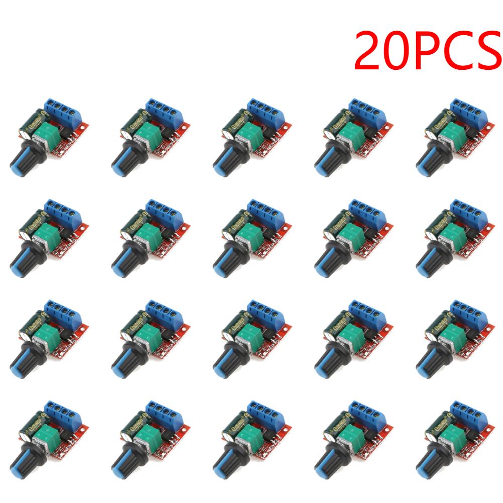 5-30Pc 5A 90W PWM 12V DC Motor Speed Controller Module DC-DC 4.5V-35V Low Voltage Motor Speed Controller Adjustable Drive Module