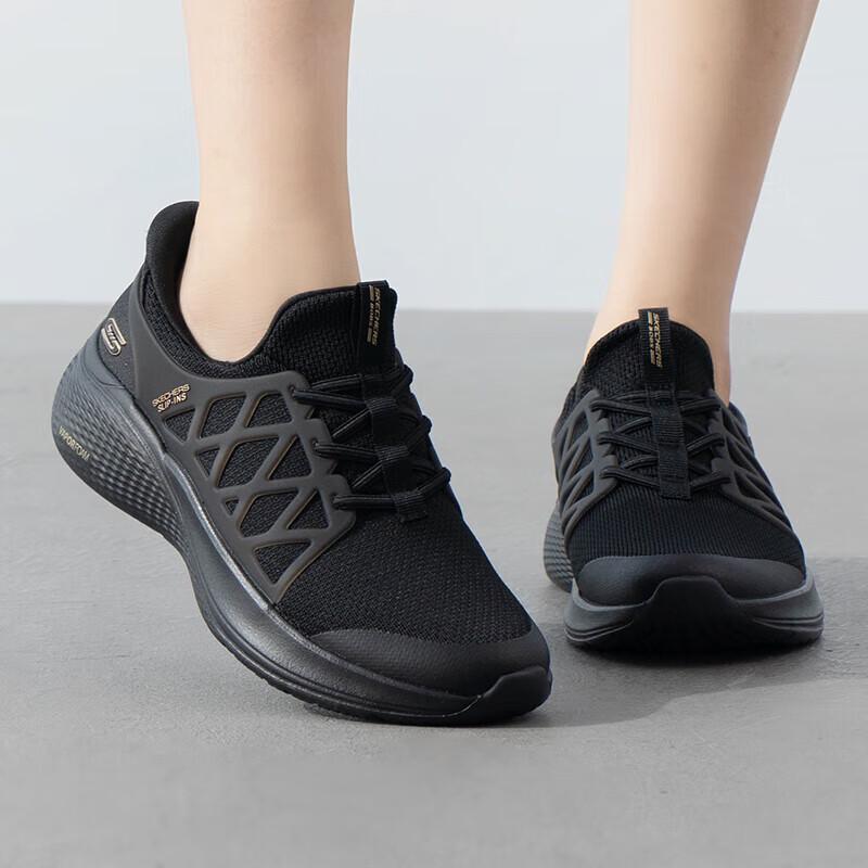 

Skechers 117507-BBK Women s Breathable Casual Shoes 7