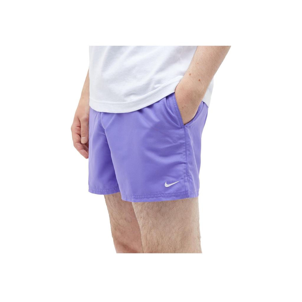 Nike Solid Print Elastic Straight Casual Shorts Men Bottoms Purple NESSA560-505