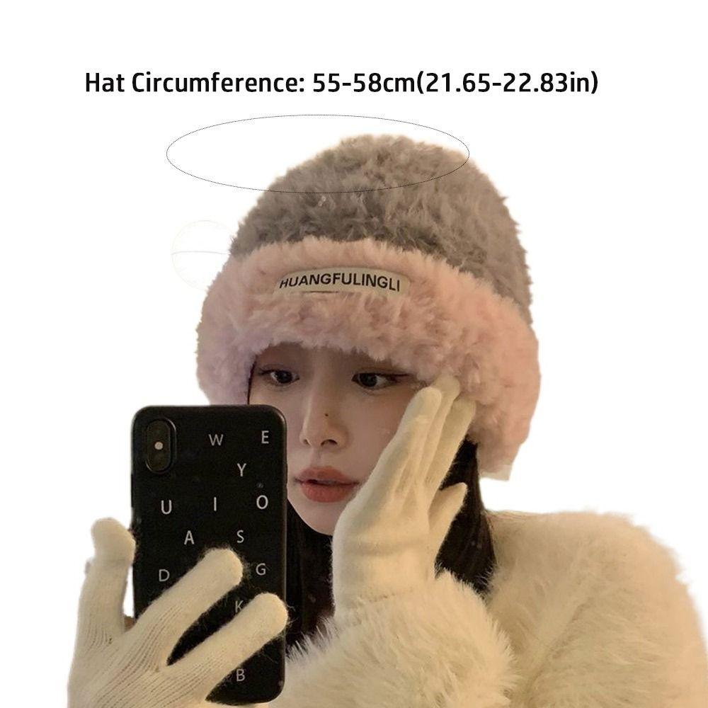 Soft Y2k Beanies Thickened Winter Knitted Hat Casual Bonnet Caps  Riding