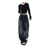 Y2K Vintage High Waist Harajuku Loose Jeans Pants Korean Fashion Women's Grunge Wide Leg Oversized Denim Trouser Female Clothes