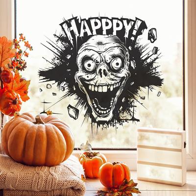 Happy Halloween Stickers Skull Stickers Glass Stickers Door and Window Stickers