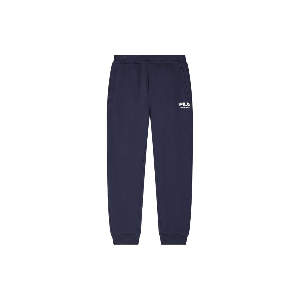 New FILA ORIGINALE Knitted Sweatpants Men's Dark Ship Blue F11M419604F-NV