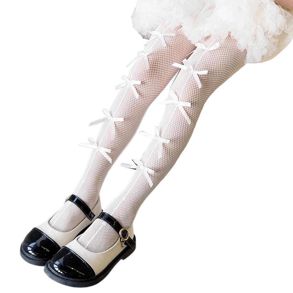 Summer Thin Sheer Patterned Stockings for Kids Sweet Sexy Fishnet Stockings Pantyhose Highs Waist Pantyhose Tights