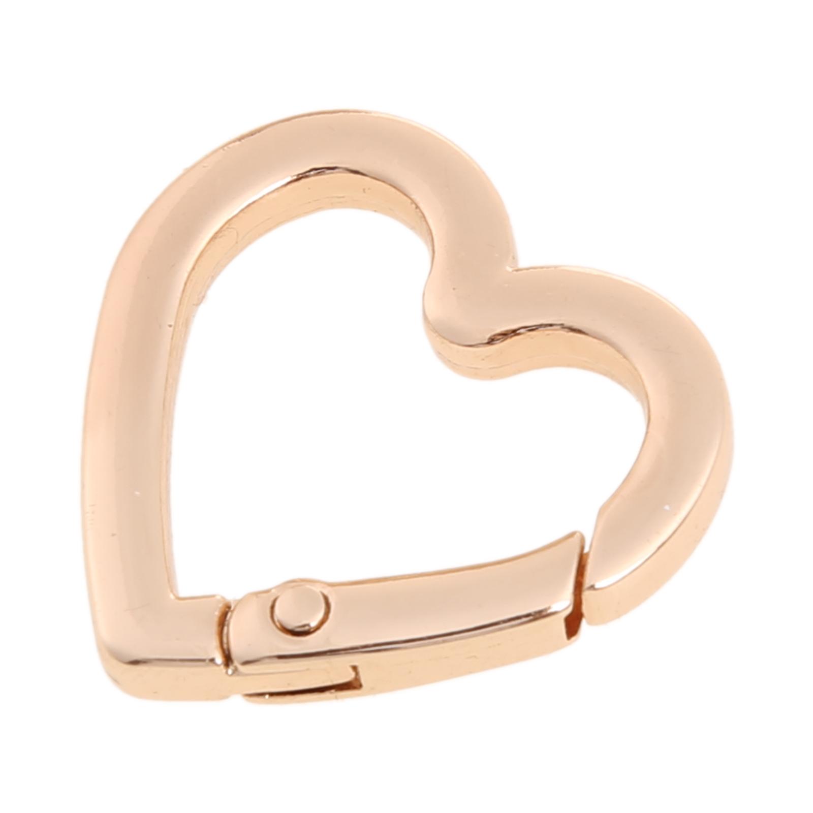 

Пружинное уплотнительное кольцо, круглый карабин, защелкивающийся зажим, триггеры, пружинный брелок, пряжка, уплотнительное кольцо для сумок, кошельков, в форме сердца 15mm