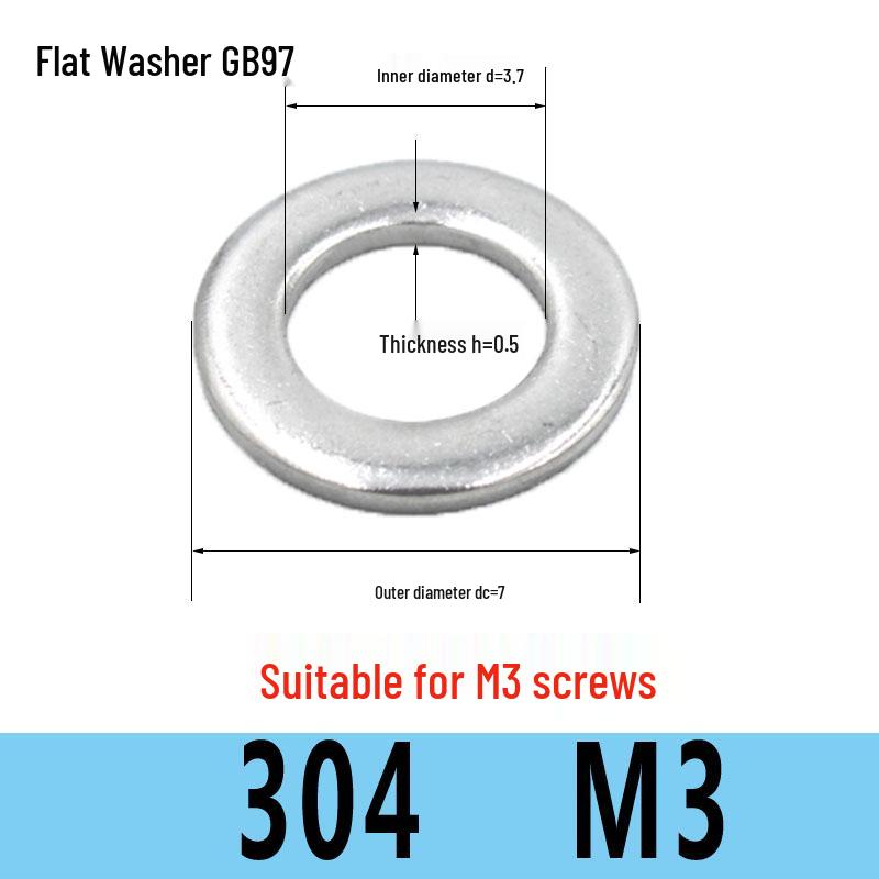 Stainless Steel Flat Washer Spacer (304/316/201) M3-M36