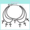 Eur American Fashion Cross Pendant Waist Chain With Layered Body Chain For Adults