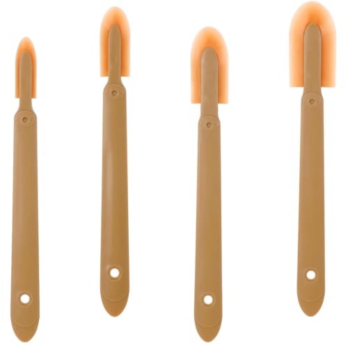 Caulking Finishing Tool Set of 4, Cement Scraper, Caulking Spatula Set, Soft Caulking Spatula, Grout Caulking Applicator, Perfect for Brick, Windows,