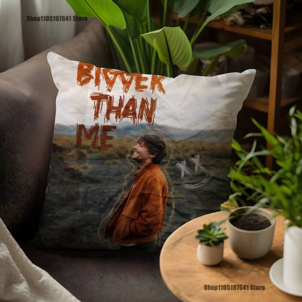 Louis T-TomlinsonS Singer Pillow Case For Sofa Decor Car Office Room Printing Cushion Cover Decorations and Protector