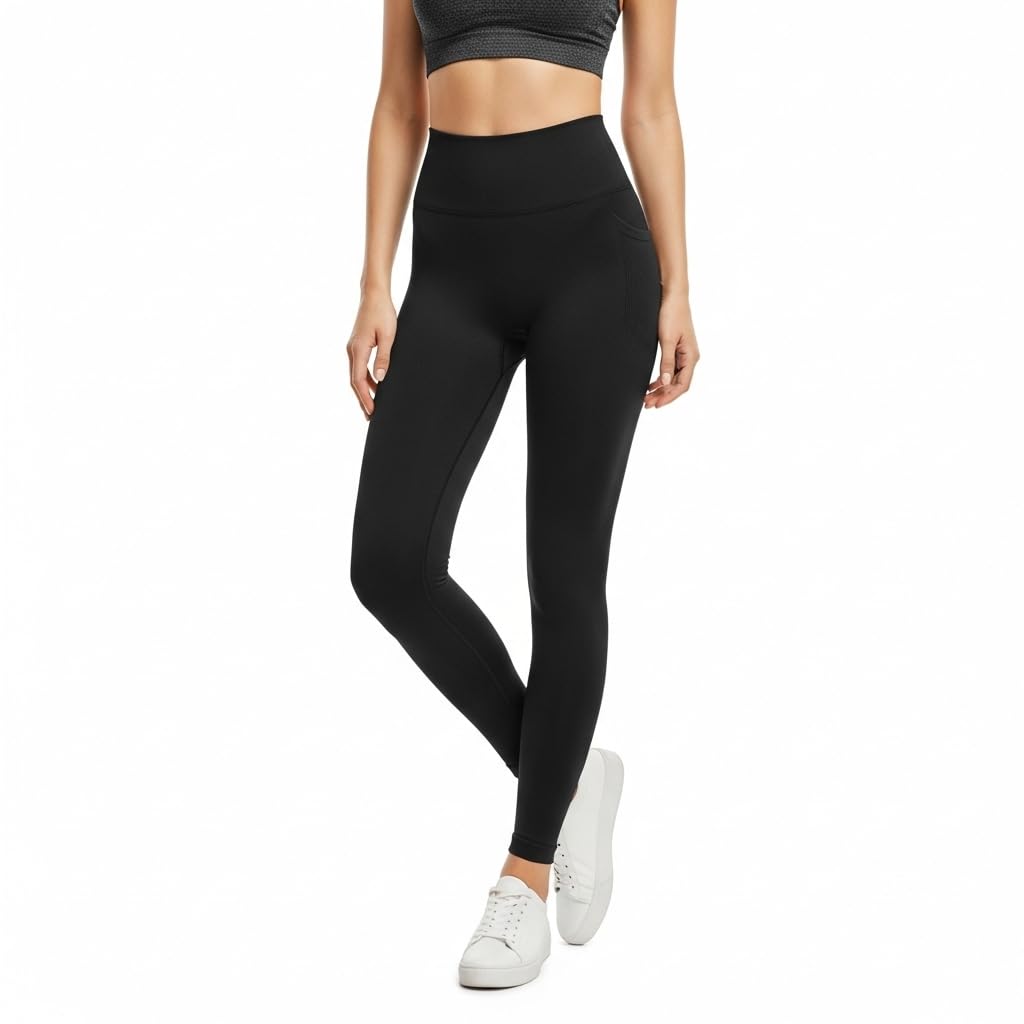 

ALICE Леггинсы с высокой компрессией, утягивающие ноги, черные, женские, леггинсы, (SLIM) чёрный