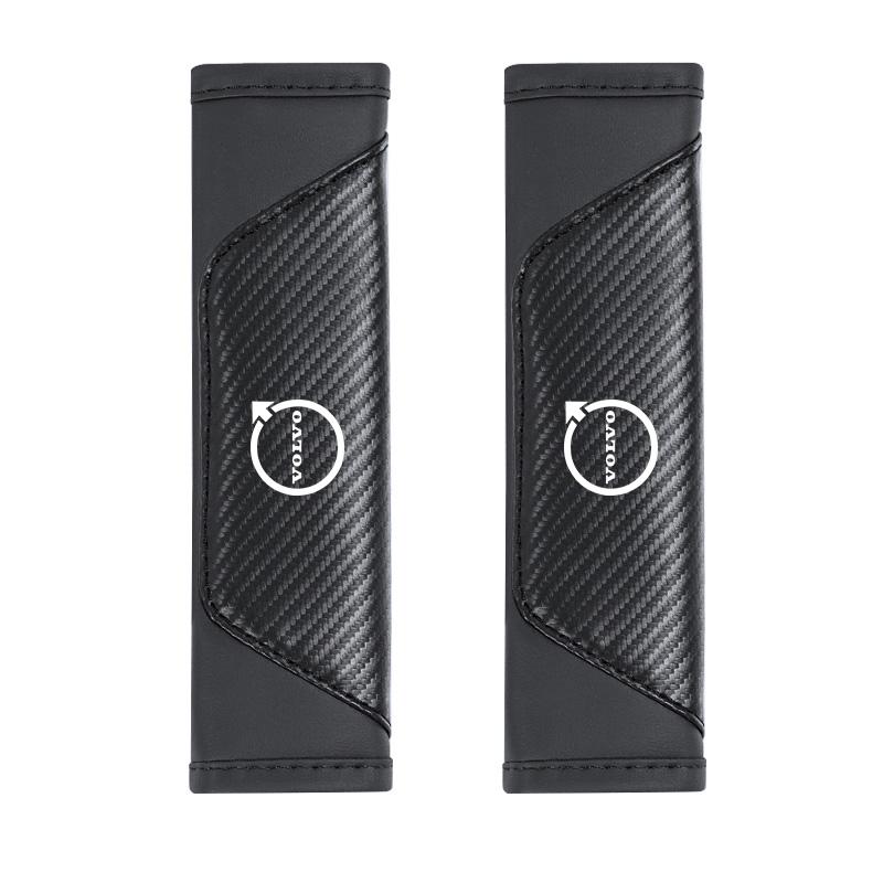 

Volvo Car Belt Shoulder Pads Leather Safety Belt Cover Auto Interior For V60 V40 XC90 XC40 S60 C30 XC60 V50 V70 S90 Olestar AWD