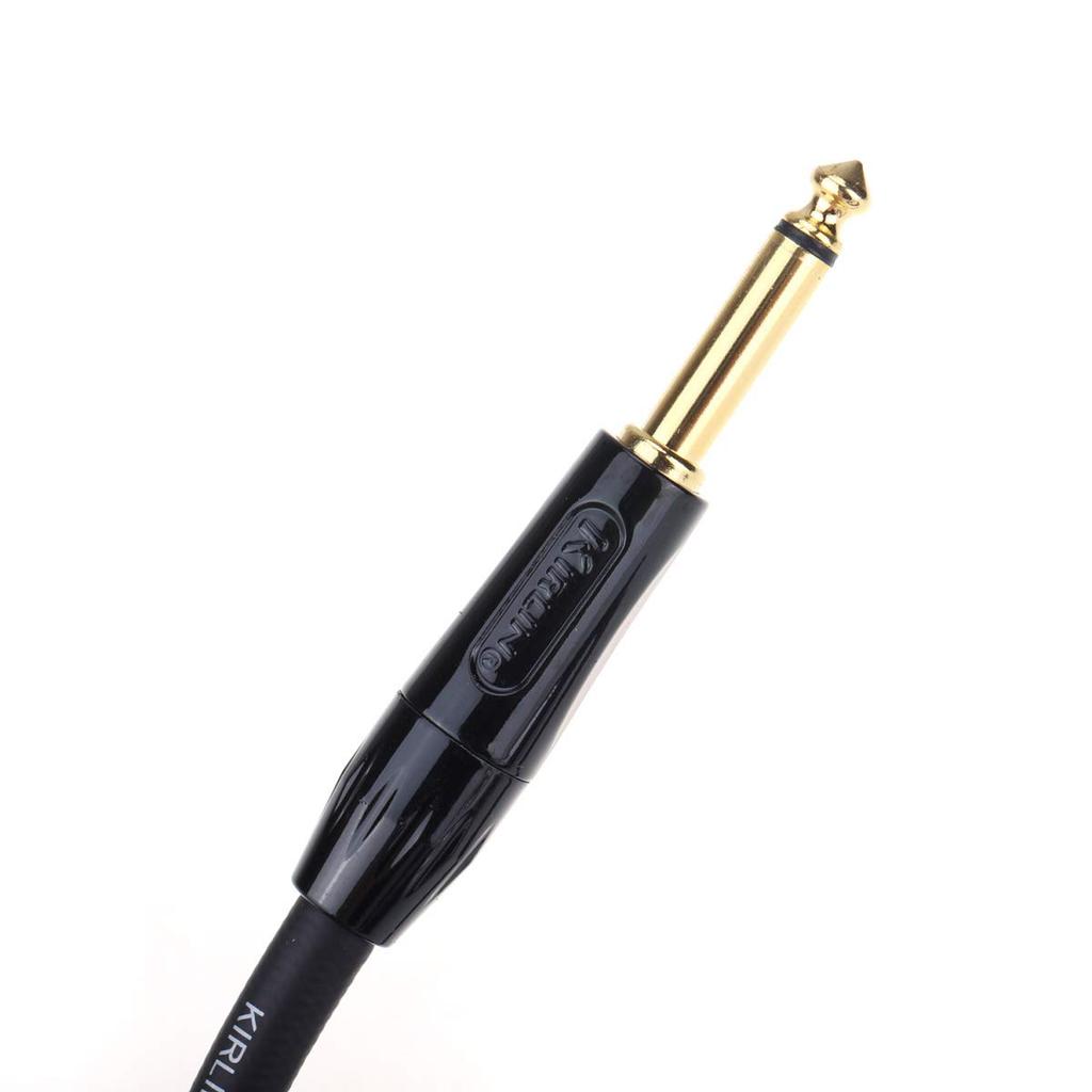 Kirlin 3m Straight-to-L-shaped Plus Noise-Free GuitarBass Cable, Purple
