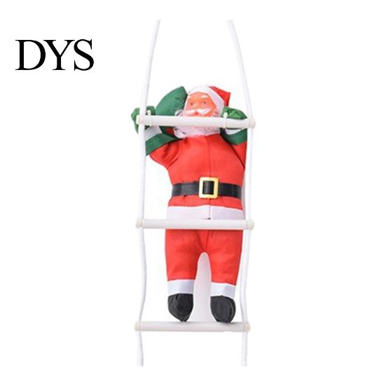 Climbing Santa Claus Decoration Plush Ladder Decoration, Cute Christmas Doll Hanging Ornament with for Xmas Tree, Holiday Window, Party Decor