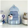 2025 spring new backpack college style high school versatile contrasting colors student schoolbag niche design stationery store