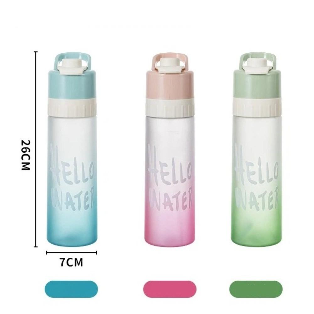 650ml Water Mist Spray Gradient Water Bottle Cools Down Spray Bottle Sports Water Cup Outdoor