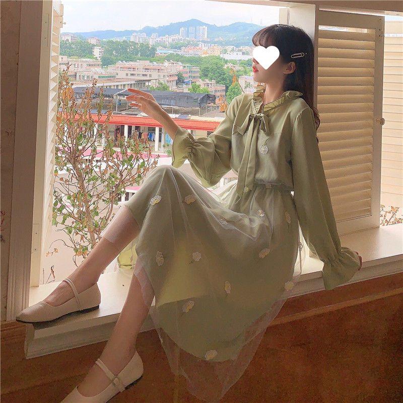 Women s Sweet First Love Patchwork Midi Dress - Summer 2025 Trend, Short Sleeves, Cinched Waist, Slim Fit 3XL зелёный
