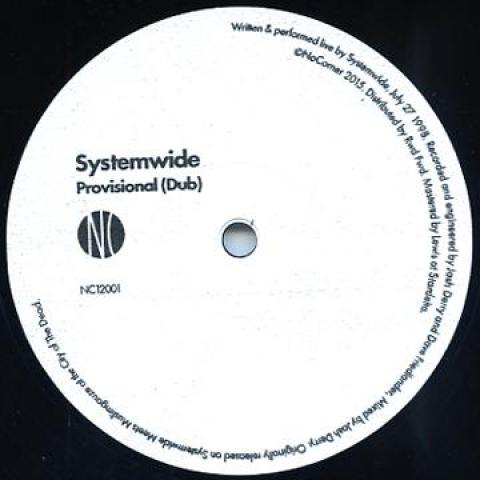 12inch Record SYSTEMWIDE - Provisional (Dub) / Ripe Up (Pan Am NC12001 NC 2015 UK Reggae, Ska & Dub