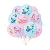 Pink Butterfly Birthday Decoration Balloon Set Tableware Cup Plate Napkin Gift Bags Backdrop Banner KeyChain Girl Party Supplies