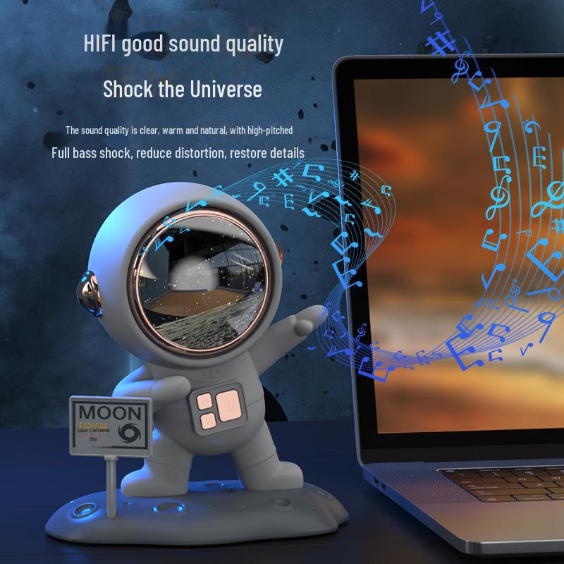 Boxă Bluetooth Astronaut Nouă: Reîncărcabil USB, Ornament de birou, Cadou creativ