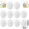 50/10Pcs Plastic Fake Eggs Easter DIY Painting Craft Simulation Eggs Home Decoration Easter Theme Party Gift Kids Toys Supplies