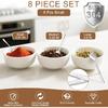Small Spoons Mini Set - 8 Pcs Tiny Stainless Steel Spoons for Spices, Salt, Sugar, Pepper, and Honey - Food-Grade 304 Mini Condiment Scoops(8 Pcs