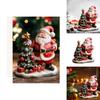 Halloween Resin Desktop Decor Santa Claus And Christmas Tree Home Ornament For Festive Decor