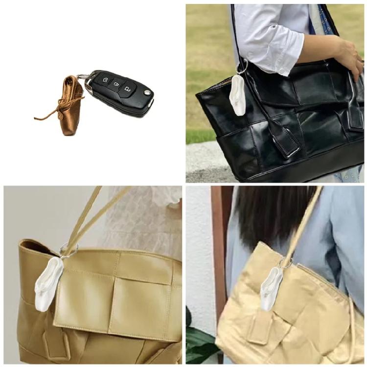 Handgefertigter Ballettschuh Schlüsselanhänger Mehrfarbige Spitzenschuh Schlüsselanhänger Auto Tasche Dekoration